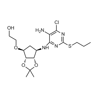 2-(((3aR,4S,6R,6aS)-6-((5-Amino-6-chloro-2-(propylthio)pyrimidin-4-yl)amino)-2,2-dimethyltetrahydro-3aH-cyclopenta[d][1,3]dioxol-4-yl)oxy)ethanol