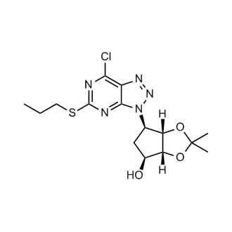 (3aR,4S,6R,6aS)-6-(7-chloro-5-(propylthio)-3H-[1,2,3]triazolo[4,5-d]pyrimidin-3-yl)-2,2-dimethyltetrahydro-3aH-cyclopenta[d][1,3]dioxol-4-ol