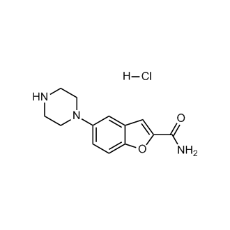 5-(Piperazin-1-yl)benzofuran-2-carboxamide hydrochloride