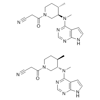 3-((3R,4S)-4-methyl-3-(methyl(7H-pyrrolo[2,3-d]pyrimidin-4-yl)amino)piperidin-1-yl)-3-oxopropanenitrile ,rel
