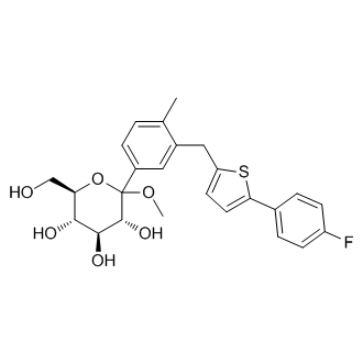 Methyl 1-C-[3-[[5-(4-fluorophenyl)-2-thienyl]methyl]-4-methylphenyl]-D-glucopyranoside