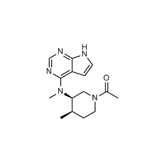 1-((3R,4R)-4-methyl-3-(methyl(7H-pyrrolo[2,3-d]pyrimidin-4-yl)amino)piperidin-1-yl)ethanone