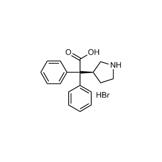 (S)-2,2-diphenyl-2-(pyrrolidin-3-yl)acetic acid (hydrobromide)