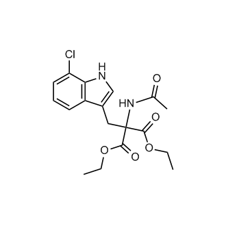 Diethyl 2-acetamido-2-((7-chloro-1H-indol-3-yl)methyl)malonate