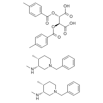 (3R,4R)-1-benzyl-N,4-dimethylpiperidin-3-amine hemi((2S,3S)-2,3-bis((4-methylbenzoyl)oxy)succinate)
