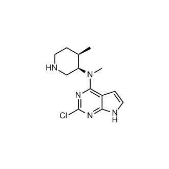 2-Chloro-N-methyl-N-((3R,4R)-4-methylpiperidin-3-yl)-7H-pyrrolo[2,3-d]pyrimidin-4-amine