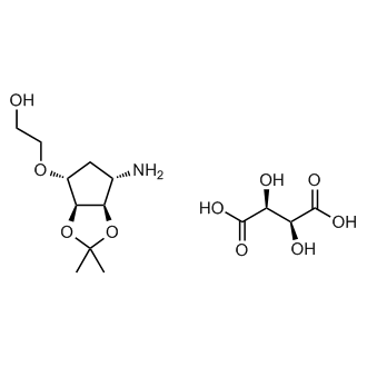 2-(((3aS,4R,6S,6aR)-6-amino-2,2-dimethyltetrahydro-3aH-cyclopenta[d][1,3]dioxol-4-yl)oxy)ethanol (2S,3S)-2,3-dihydroxysuccinate