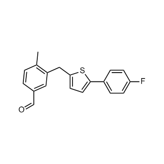 3-((5-(4-fluorophenyl)thiophen-2-yl)methyl)-4-methylbenzaldehyde