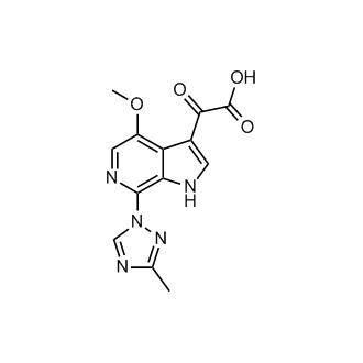 2-(4-Methoxy-7-(3-methyl-1H-1,2,4-triazol-1-yl)-1H-pyrrolo[2,3-c]pyridin-3-yl)-2-oxoacetic acid
