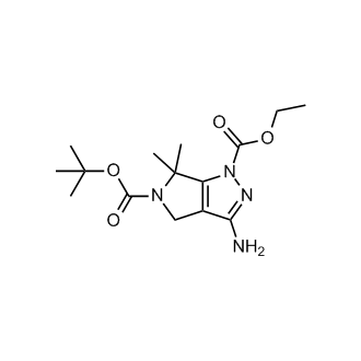 5-tert-Butyl 1-ethyl 3-amino-6,6-dimethylpyrrolo[3,4-c]pyrazole-1,5(4H,6H)-dicarboxylate