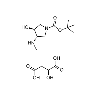 (3S,4S)-tert-Butyl 3-hydroxy-4-(methylamino)pyrrolidine-1-carboxylate (S)-2-hydroxysuccinate
