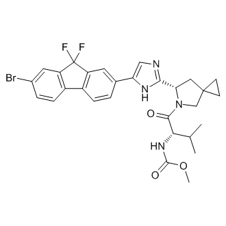 Methyl ((S)-1-((S)-6-(5-(7-bromo-9,9-difluoro-9H-fluoren-2-yl)-1H-imidazol-2-yl)-5-azaspiro[2.4]heptan-5-yl)-3-methyl-1-oxobutan-2-yl)carbamate
