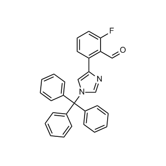 2-Fluoro-6-[1-(triphenylmethyl)-1H-imidazol-4-yl]benzaldehyde