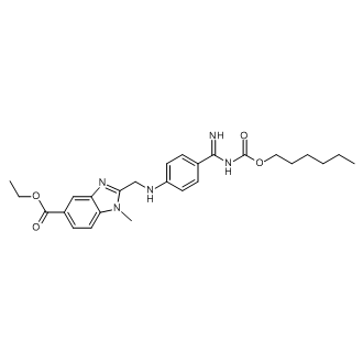 Ethyl 2-(((4-(N-((hexyloxy)carbonyl)carbamimidoyl)phenyl)amino)methyl)-1-methyl-1H-benzo[d]imidazole-5-carboxylate