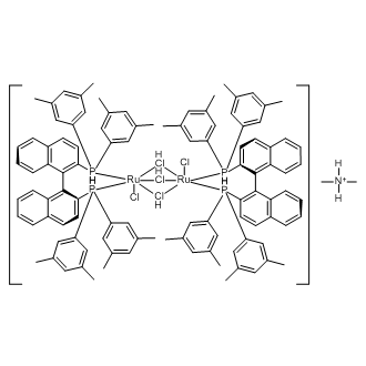 Dimethylammonium dichlorotri(mu-chloro)bis{(S)-(-)-2,2'-bis[di(3,5-xylyl)phosphino]-1,1'-binaphthyl}diruthenate(II)
