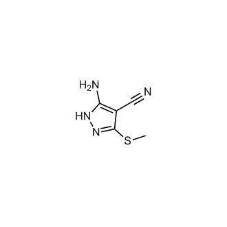 3-Amino-5-(methylthio)-1H-pyrazole-4-carbonitrile