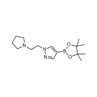 1-(2-(Pyrrolidin-1-yl)ethyl)-4-(4,4,5,5-tetramethyl-1,3,2-dioxaborolan-2-yl)-1H-pyrazole