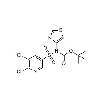 tert-Butyl ((5,6-dichloropyridin-3-yl)sulfonyl)(thiazol-4-yl)carbamate