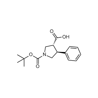 (3R,4S)-1-(Tert-butoxycarbonyl)-4-phenylpyrrolidine-3-carboxylic acid