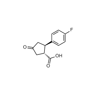 rel-(1R,2R)-2-(4-fluorophenyl)-4-oxocyclopentane-1-carboxylic acid