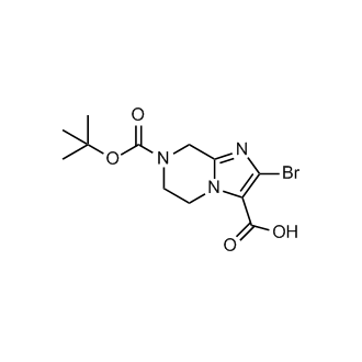 2-Bromo-7-(tert-butoxycarbonyl)-5,6,7,8-tetrahydroimidazo[1,2-a]pyrazine-3-carboxylic acid