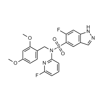 N-(2,4-dimethoxybenzyl)-6-fluoro-N-(6-fluoropyridin-2-yl)-1H-indazole-5-sulfonamide