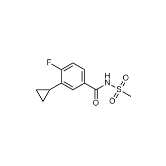 3-Cyclopropyl-4-fluoro-N-(methylsulfonyl)benzamide