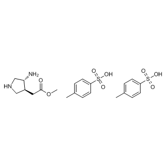 Methyl 2-((3S,4R)-4-aminopyrrolidin-3-yl)acetate bis(4-methylbenzenesulfonate)