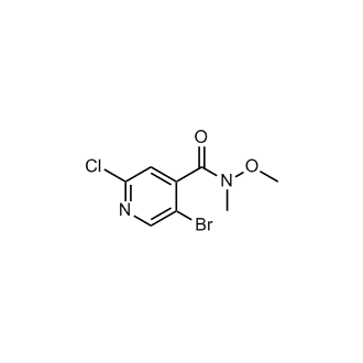 5-Bromo-2-chloro-N-methoxy-N-methylisonicotinamide