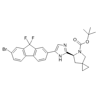 (S)-tert-Butyl 6-(5-(7-bromo-9,9-difluoro-9H-fluoren-2-yl)-1H-imidazol-2-yl)-5-azaspiro[2.4]heptane-5-carboxylate