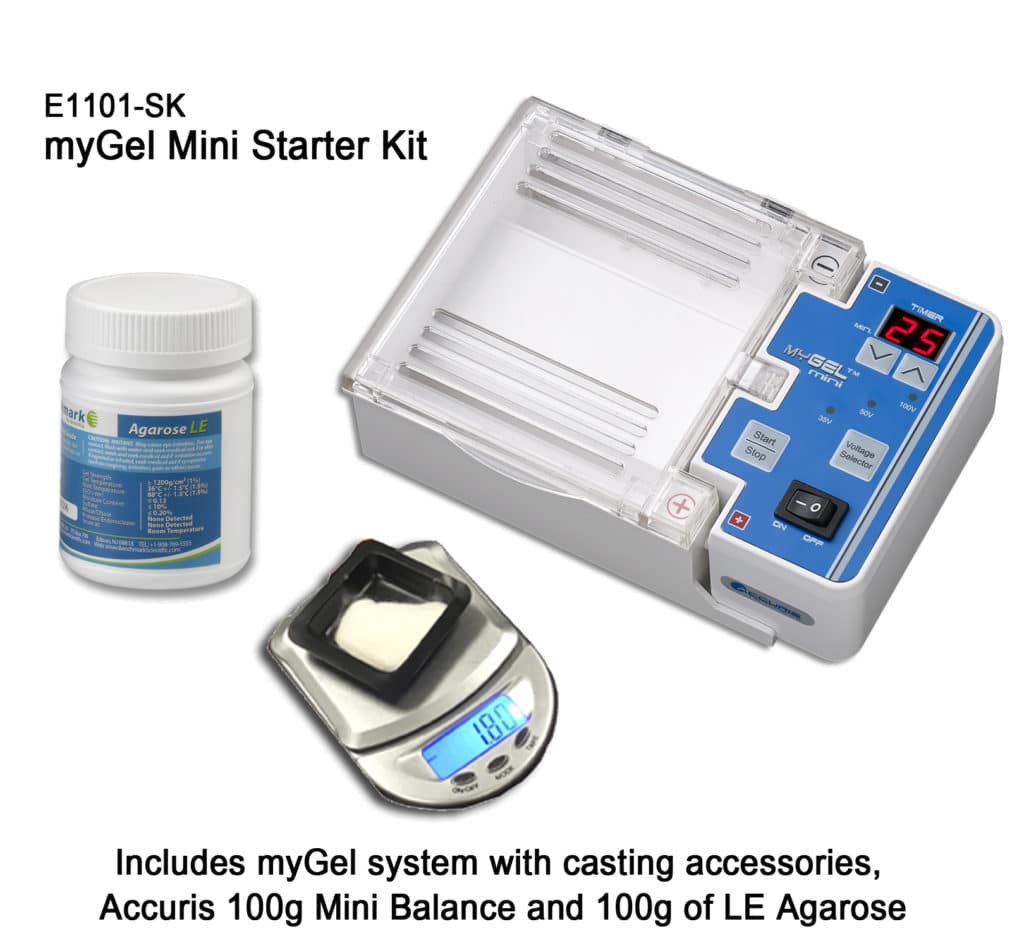 myGel Mini Electrophoresis System Starter Kit (Includes E1101-E, A1701 and W4000-100)