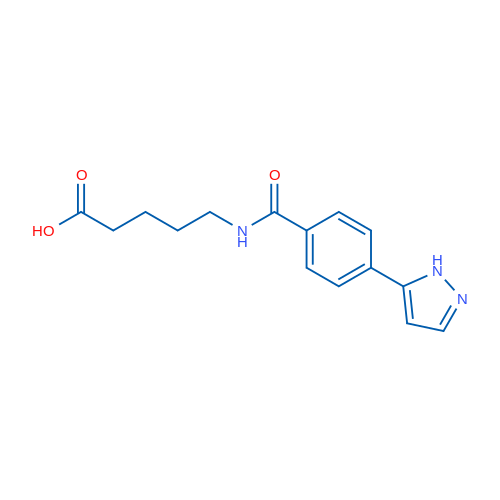 5-(4-(1H-Pyrazol-5-yl)benzamido)pentanoic acid 1g