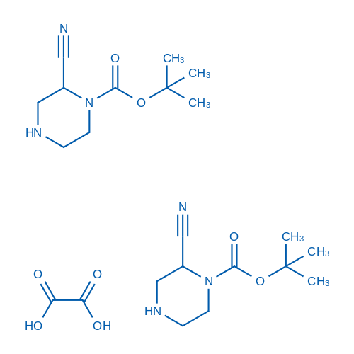 tert-Butyl 2-cyanopiperazine-1-carboxylate hemioxalate 1g