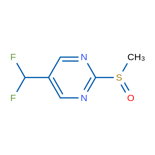 5-(Difluoromethyl)-2-(methylsulfinyl)pyrimidine 1g