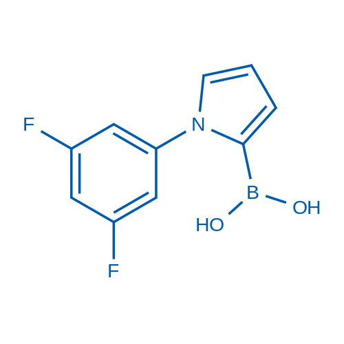 (1-(3,5-Difluorophenyl)-1H-pyrrol-2-yl)boronic acid 1g
