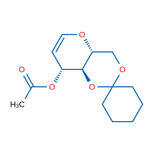 (4A'R,8'R,8a'S)-4',4a',8',8a'-tetrahydrospiro[cyclohexane-1,2'-pyrano[3,2-d][1,3]dioxin]-8'-yl acetate 1g