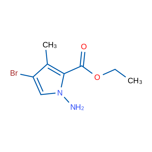 Ethyl 1-amino-4-bromo-3-methyl-1H-pyrrole-2-carboxylate 1g