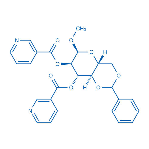 (4AR,6S,7R,8S,8aR)-6-methoxy-2-phenylhexahydropyrano[3,2-d][1,3]dioxine-7,8-diyl dinicotinate 1g