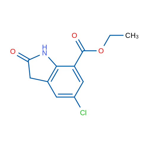 Ethyl 5-chloro-2-oxoindoline-7-carboxylate 1g