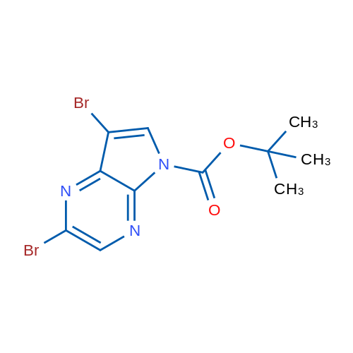 tert-Butyl 2,7-dibromo-5H-pyrrolo[2,3-b]pyrazine-5-carboxylate 1g