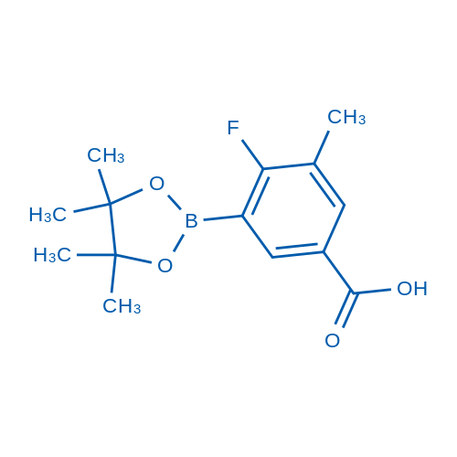 4-Fluoro-3-methyl-5-(4,4,5,5-tetramethyl-1,3,2-dioxaborolan-2-yl)benzoic acid 1g
