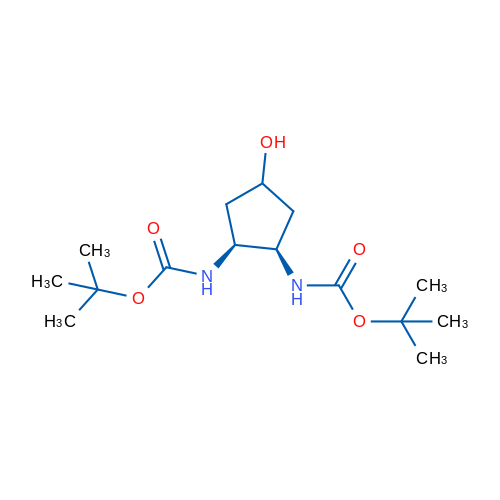 Di-tert-butyl ((1R,2S)-4-hydroxycyclopentane-1,2-diyl)dicarbamate 1g