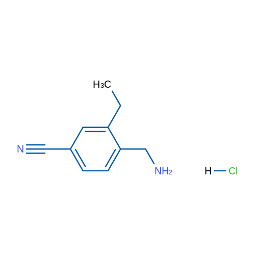 4-(Aminomethyl)-3-ethylbenzonitrile hydrochloride 1g