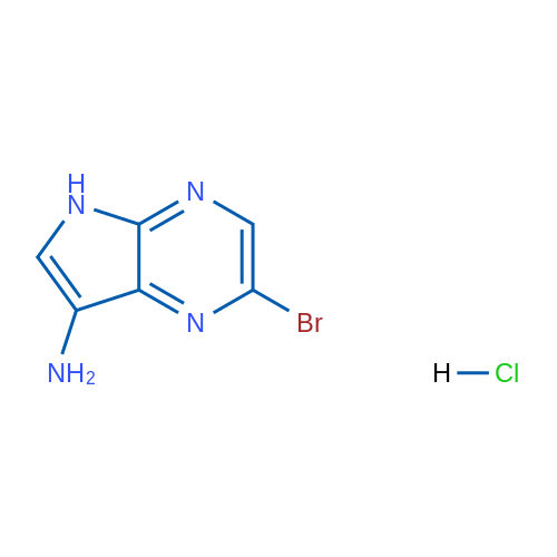2-Bromo-5H-pyrrolo[2,3-b]pyrazin-7-amine hydrochloride 1g