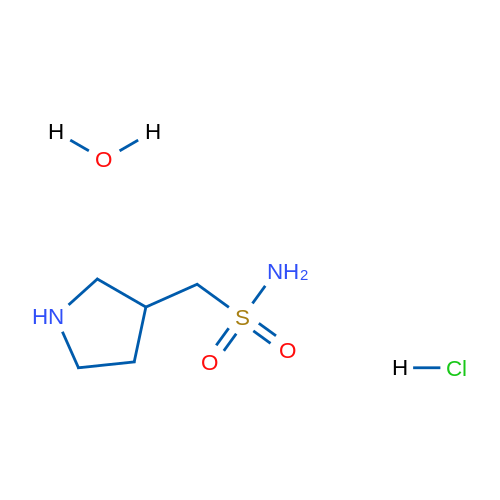 Pyrrolidin-3-ylmethanesulfonamide hydrochloride hydrate 1g