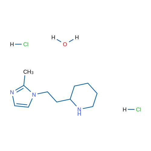 2-(2-(2-Methyl-1H-imidazol-1-yl)ethyl)piperidine dihydrochloride hydrate 5g
