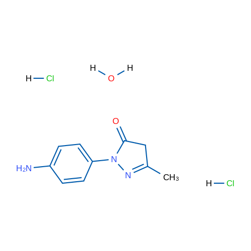 1-(4-Aminophenyl)-3-methyl-1H-pyrazol-5(4H)-one dihydrochloride hydrate 1g