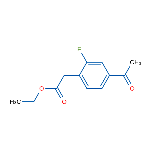 Ethyl 2-(4-acetyl-2-fluorophenyl)acetate 1g