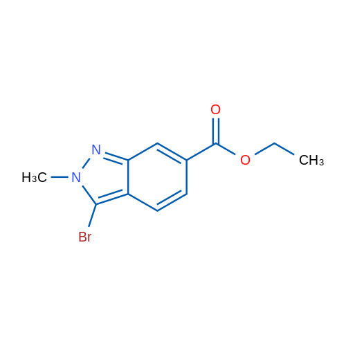 Ethyl 3-bromo-2-methyl-2H-indazole-6-carboxylate 1g
