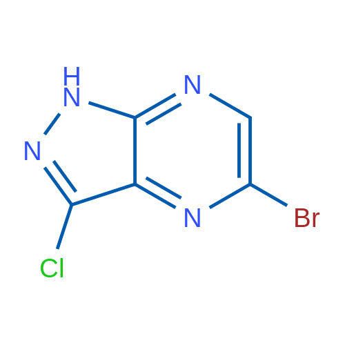 5-Bromo-3-chloro-1H-pyrazolo[3,4-b]pyrazine 1g